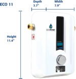 EcoSmart ECO 11 Electric Tankless Water Heater, 13KW at 240 Volts with Patented Self Modulating Technology gordeo