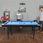 Ditkoko Billiard Table, 65.75" Folding Pool Table with with Balls, Cues, Chalk, Brush and Triangle, Pool Table Set for Family Game Room, Adult Rrec Room, Basements, Man cave or Garage gordeo