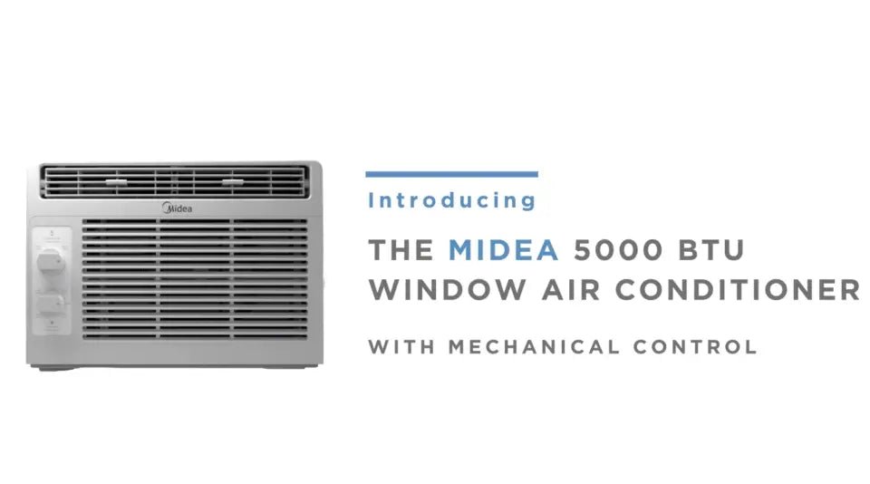 Midea 5,000 BTU 150 Sq Ft Mechanical Window Air Conditioner, White, MAW05M1WWT gordeo