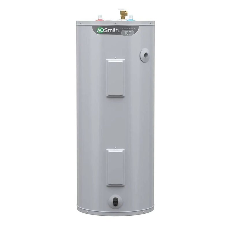 A.O. Smith Signature 100 40-Gallon Short 6-Year Warranty 4500-Watt Double Element Electric Water Heater | E6-40R45D TTP gordeo